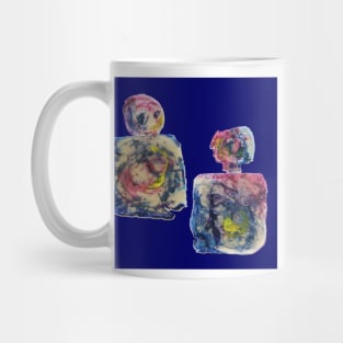 Feeling Blue - Mixed Media Abstract  Art 2 Mug